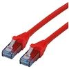 Image de ROLINE Cordon LAN Cat 6A Component Level | Câble réseau UTP Ethernet avec connecteur RJ45 | rouge 0,5 m