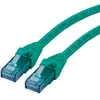 Image de ROLINE Cordon LAN Cat 6A Component Level | Câble réseau UTP Ethernet avec connecteur RJ45 | vert 10 m