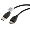Image de Roline 11.02.8948 Câble USB A USB A 2.0 Mâle/Femelle Noir 1,8 m