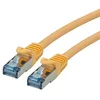Image de ROLINE Cordon LAN Cat 6A - Component Level - Câble réseau S/FTP Ethernet avec connecteur RJ45 - jaune 1 m