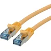 Image de ROLINE Cordon LAN Cat 6A - Component Level - Câble réseau S/FTP Ethernet avec connecteur RJ45 - jaune 10 m