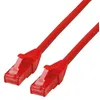 Image de ROLINE Cordon LAN Cat 6 Component Level | Câble réseau UTP Ethernet avec connecteur RJ45 | rouge 3 m