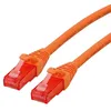 Image de ROLINE Cordon LAN Cat 6 Component Level | Câble réseau UTP Ethernet avec connecteur RJ45 | orange 5m