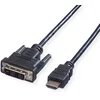 Image de Value Câble DVI (18+1) ST - HDMI ST, noir, 10 m