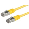 Image de VALUE Cordon LAN Cat 6 Cable réseau S-FTP Ethernet avec connecteur RJ45 jaune 3 m