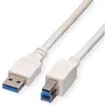 Image de Value Câble USB 3.2 Gen 1, type A-B, blanc, 0,8 m