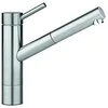 Image de KWC 10.271.303.700FL 7843736 Inox Mitigeur à levier écoulement escamotable avec socle Acier Inoxydable