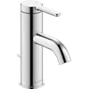 Image de Duravit C.1 Robinet de lavabo Taille S (bec hauteur 66 mm) Robinet de salle de bain avec bonde de tirage Robinet de lavabo avec cartouche céramique Chromé