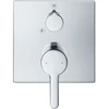 Image de Duravit Kit de montage C.1 Mitigeur douche encastré, avec inverseur, carré, chrome