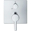 Image de Duravit Kit de montage C.1 Mitigeur bain encastré, carré, avec inverseur, chromé