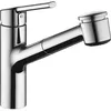 Image de Mitigeur evier KWC Luna E chrome, basse pression, douchette de vaisselle extractible