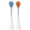Image de Curaprox Têtes de brosse Hydrosonic Rainbow Sensitive Duo   Pour un Soin Doux des Gencives | Bleu/Orange, Paquet de 2 / Compatible avec Tous les modèles Curaprox Sonic/Fabriqué en Suisse