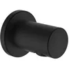 Image de Laufen Twin Coude de raccordement, saillie 42mm, avec clapet anti-retour, rosace ronde, HF504776428000, Couleur: noir titane mat