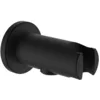 Image de Laufen Twin Coude de raccordement, avec support de douche, saillie 42mm, avec clapet anti-retour, rosace ronde, HF504778428000, Couleur: noir titane mat