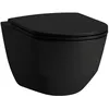 Image de Laufen PRO WC suspendu, sans rebord, 360x530mm, fixation cachée, H8209667160001, Couleur: noir mat