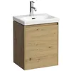 Image de LAUFEN Lani pour Meuble sous-lavabo Lua, 1 Porte, charnières à Gauche, 435x515x340mm, H4035011122671, Couleur: Chêne Sauvage