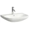 Image de Laufen Lua lavabo, 1 trou pour robinet, avec trop-plein, 650x460mm, H8110860001041, Couleur: Blanc
