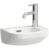 Image de Laufen Lua lave-mains, 1 trou de robinetterie à droite, vasque à gauche, avec trop-plein, 360x250mm, H8150800001061, Couleur: blanc
