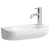 Image de Laufen Lua lave-mains, 1 trou de robinetterie à droite, bassin à gauche, sans trop-plein, 500x230mm, H8150820001141, Couleur: blanc