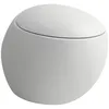 Image de Laufen Alessi one WC suspendu, chasse deau basse, sans rebord, 585x390, kit de montage inclus, H8209717570001, Couleur: blanc mat