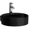 Image de Laufen VAL Lave-mains, encastré, sans robinetterie, sans trop-plein, 400x425mm, H8112817161121, Couleur: noir mat