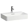 Image de Laufen VAL vasque, 1 trou pour robinet, avec trop-plein, 600x400mm, H8122857161041, Couleur: Noir Mat
