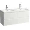 Image de LAUFEN Lani pour Meuble sous-lavabo Lua, 4 tiroirs, SoftClose, 1185x515x445mm, H4035741122611, Couleur: Blanc Brillant