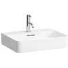 Image de Laufen VAL lavabo à poser, 1 trou pour robinet, avec trop-plein, US fermé 550x420mm, H8162827161041, Couleur: noir mat