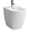Image de Laufen Lua Bidet au sol, avec trop-plein, 1 trou pour robinet, 360x520mm, robinets dangle intérieur, H8320814003021, Couleur: Blanc avec LCC