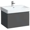 Image de LAUFEN Pro S Meuble sous-lavabo 1 tiroir à l'anglaise, 1 tiroir, pour lavabo 810967, 665x450x390, Coloris: Graphite - H4834520964801