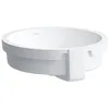 Image de Laufen Living City lavabo encastré par le bas, avec trop-plein, sans trou pour robinetterie, 450x455mm, blanc, partie inférieure vitrifiée, H8134390001551
