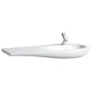 Image de LAUFEN Alessi One Lavabo, en Construction, sans Trou pour Robinet, sans trop-Plein, Tablette à Gauche, 1200x500, Blanc LCC - H8149744001091