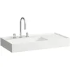 Image de Laufen Kartell lavabo, tablette droite, 1 trou pour robinetterie, sans trop-plein, 900x460mm, H8103380001111, Couleur: Blanc