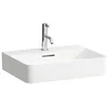 Image de Laufen VAL lavabo, encastré, 3 trous pour robinet, avec trop-plein, 550x420mm, H8102824001081, Couleur: Blanc avec LCC