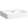 Image de LAUFEN VAL Meuble Lave-Mains, sans Trou pour Robinet, avec trop-Plein, 550x420, Blanc, Coloris: Blanc avec LCC - H8102824001091