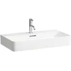 Image de Laufen VAL lavabo, encastré, 1 trou de robinet, avec trop-plein, 750x420mm, H8102850001041, Couleur: Blanc
