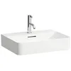 Image de Laufen VAL lavabo à poser, 1 trou pour robinet, avec trop-plein, US fermé 550x420mm, H8162824001041, Couleur: blanc