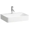 Image de Laufen VAL lavabo à poser, 1 trou pour robinet, sans trop-plein, US fermé 550x420mm, H8162820001111, Couleur: blanc