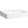 Image de Laufen VAL lavabo à poser, sans trou pour robinet, avec trop-plein, US fermé 600x420mm, H8162834001091, Couleur: blanc