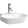 Image de Laufen INO lave-mains, 1 trou pour robinet, sans trop-plein, 450x410mm, H8153014001111, Couleur: blanc