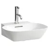 Image de Laufen INO lave-mains, 1 trou pour robinet, avec trop-plein, 450x410mm, H8163004001041, Couleur: blanc