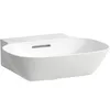 Image de Laufen INO lave-mains, sans trou pour robinet, avec trop-plein, 450x410mm, H8163004001091, Couleur: blanc