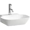Image de Laufen INO lave-mains, 1 trou pour robinet, sans trop-plein, 450x410mm, H8163004001111, Couleur: blanc
