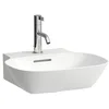 Image de LAUFEN Lavabo INO à Poser, 1 Trou pour Robinet, avec trop-Plein, US fermé 560x450, Blanc, Coloris: Blanc - H8163020001041