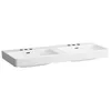 Image de LAUFEN Pro S Double lavabo, 3 Trous pour Robinet, avec trop-Plein, 1200x460, Blanc, Coloris: Blanc - H8149660001081