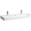 Image de LAUFEN VAL Vasque sur Meuble, 2 Trous pour Robinet, avec trop-Plein, 1200x420, Blanc, Coloris: Blanc - H8102890001071