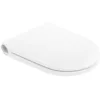 Image de Siège de WC Laufen Cleanet Riva, avec couvercle, avec dispositif dabaissement automatique, sans contrôleur, sans couvercle latéral, 490x380mm, H8916917570001, Couleur: Blanc Mat