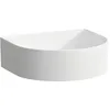 Image de Laufen Sondeur courant pour lavabo avec texture, sans trou pour robinet, sans trop-plein, 410x365mm, avec couvercle en céramique pour robinet de vidange, blanc, H8123434001121, Couleur: Blanc avec LCC