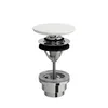 Image de Laufen Vanne découlement, Push-Open, recouvrement en céramique saphir, H8981920000001, Couleur: Blanc