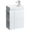 Image de LAUFEN Pro S Set Complet, lavabo, 1 Trou de robinetterie à Droite, INCL. Meuble Bas, Porte à Droite, étagère à Gauche, 690x480mm, H862964, Coloris: Blanc